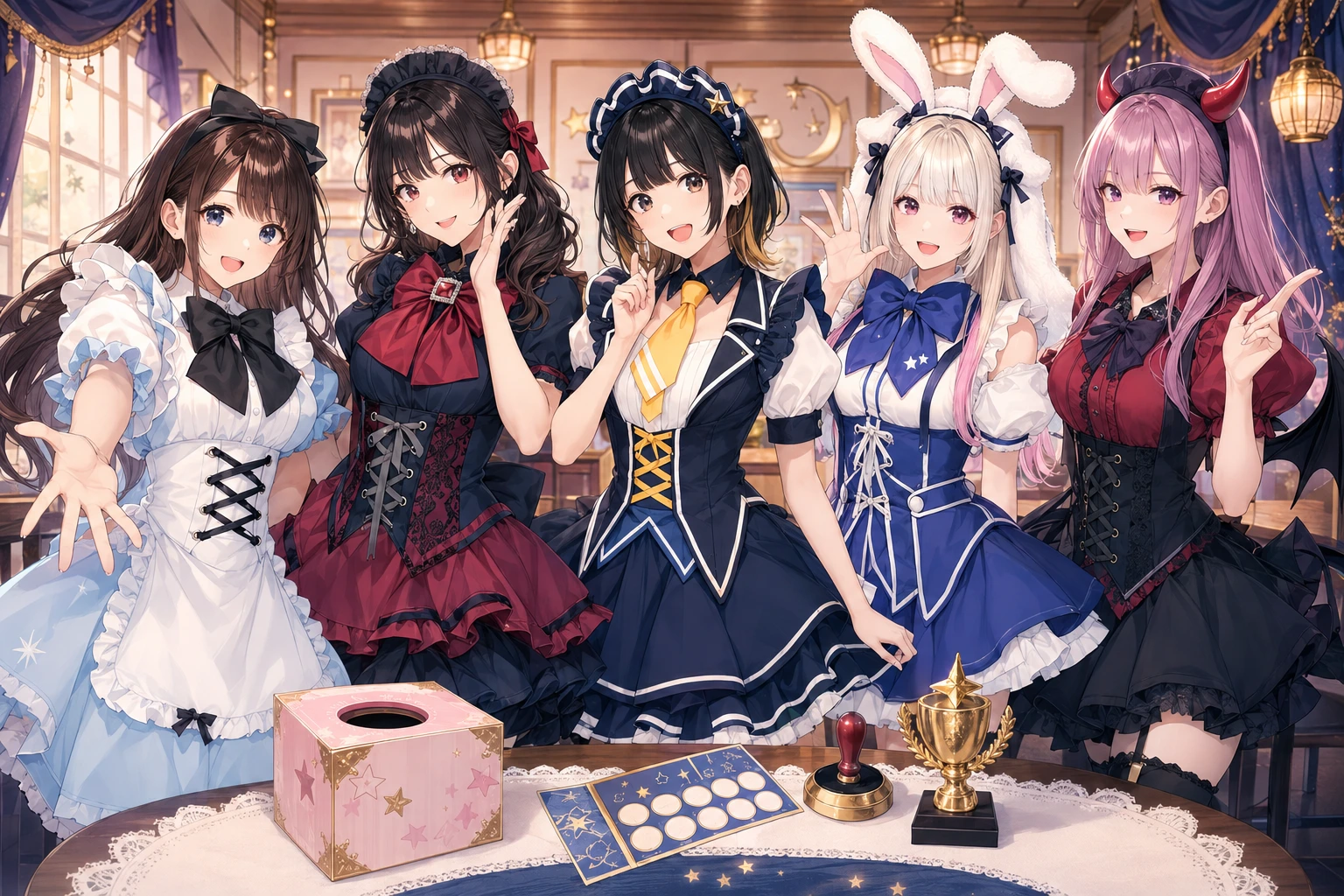 TOYGROUP5店舗の制服を着たキャラクター